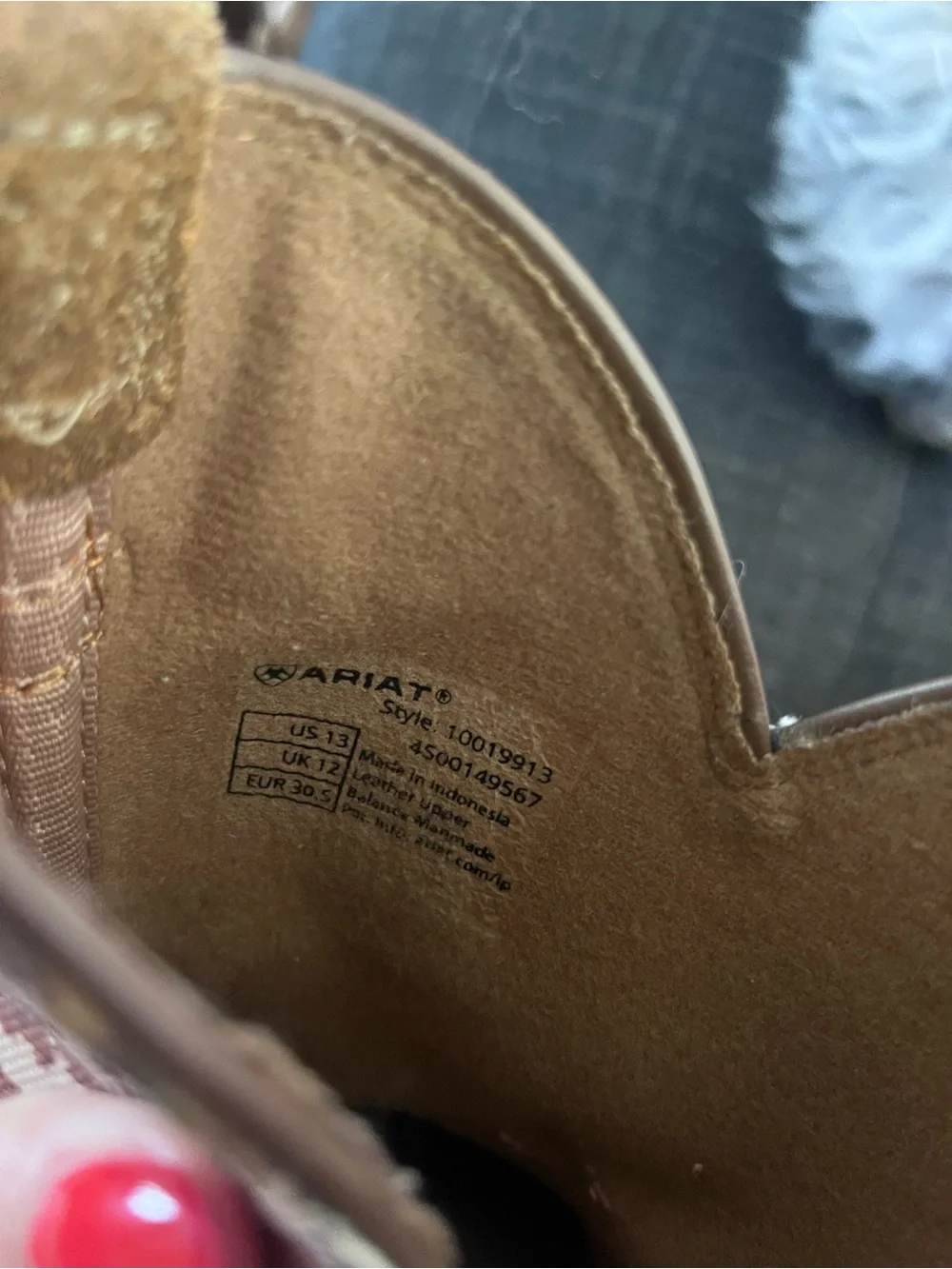 Ariat western lace